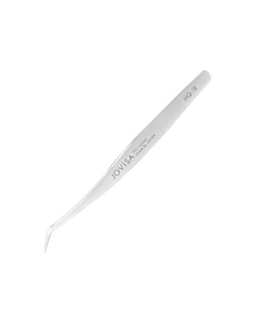 JOVISA HQ-18 Mega Volume & 3D 6D Mink Eyelash Extension Tweezers | Stainless Steel Straight Angled Tip False Eyelash Supplies | 13cm/18.3g - Buy Online on GoSupps.com