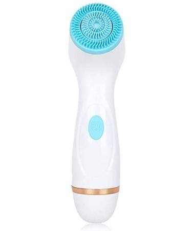 Corsehild Facial Cleanser Brush 3 in 1 Electric Facial Cleansing Brush Spin Face Brush for Deep Cleansing Gentle Exfoliating and Massaging 3 Brush Heads Rechargeable (Color : Blue)