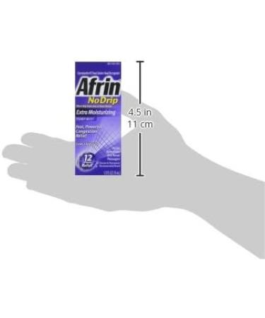 Afrin No Drip Nasal Spray Pump Mist - Extra Moisturizing .5 oz - Buy Online on GoSupps.com