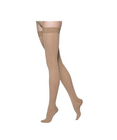 SIGVARIS 862NSSW36 20-30 mmHg Select Comfort Thigh Highs-Sm-Shrt-Suntan