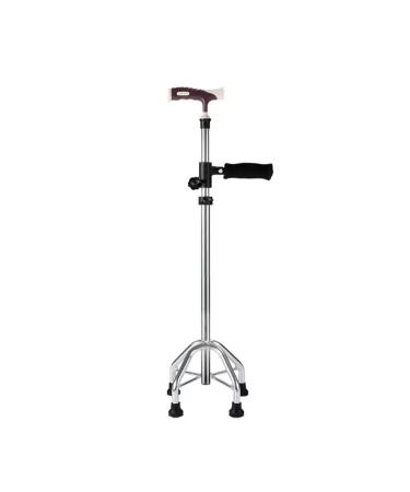 Crutches for The Elderly Non-Slip Lightweight Medical Crutches Cane for The Elderly Fracture Walker Crutches (Color : Silver) Smooth Sailing