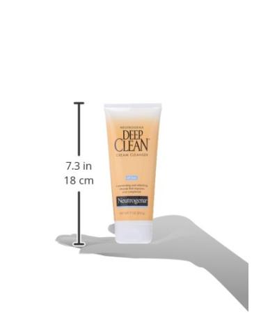 Neutrogena Deep Clean Daily Facial Cream Cleanser - 7 fl. oz | Beta Hydroxy Acid | Oil-Free & Non-Comedogenic - Buy Online on GoSupps.com