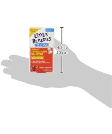 Little Remedies Infant Fever & Pain Reliever 2 Fl Oz (Pack of 2) | Natural Berry Flavor - Buy Online on GoSupps.com