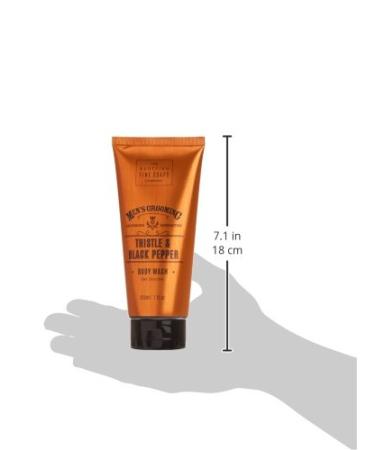 Scottish Fine Soaps Men's Grooming Thistle & Black Pepper Body Wash - 200ml | International Shipping Available - Buy Online on GoSupps.com