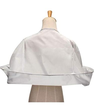 Hair Cutting Cape Umbrella Cloak Salon Barber for Adult/Kids Barber Salon and Home Stylists Use Waterproof Haircut Clothes Silver - Buy Online on GoSupps.com