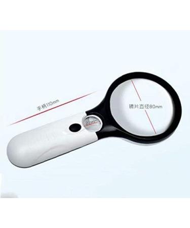 XENITE Glass HD high Magnification Optical Glass with lamp Reading Magnifier Handheld Dual Lens OfficeProducts Magnifier - Buy Online on GoSupps.com