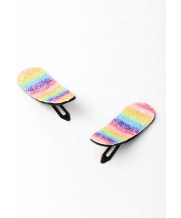 Girls Hair Clips Fork Clip Bendies Hair Accessories Kids Hair Clips (Glitter Rainbow Bendies) - Buy Online on GoSupps.com