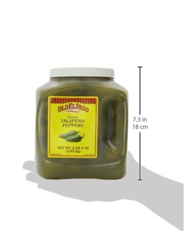 Old El Paso Whole Jalapeno Peppers 6 lb 4 oz - Spicy Mexican Peppers in Large Jug - Buy Online on GoSupps.com