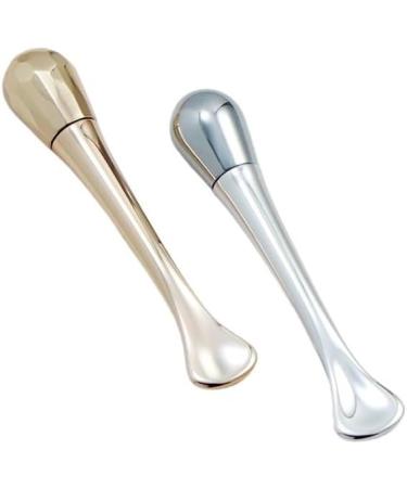 Buy Metal Beauty Stick - Champagne Gold Eye Massage Stick & 3D Diamond Head - Rose Gold Eye Cream Spoon | International Shipping Available - Buy Online on GoSupps.com