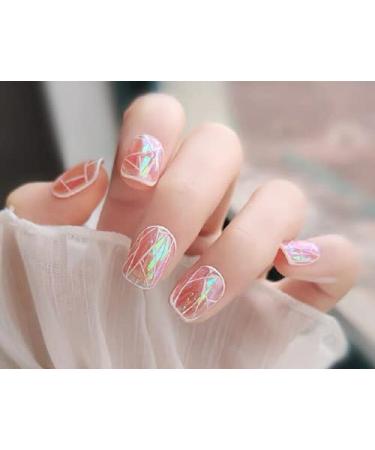 CHANGAR Ice Cube Aurora Glass Nail Art Stickers - 5 Boxes - Buy Online on GoSupps.com