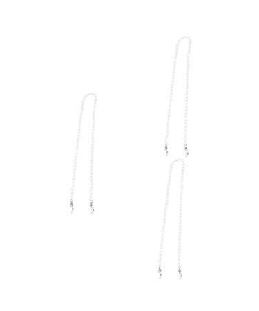 Healeeved 1stk masking glass chain around hanging leash tape glasses brick glasses stand glad Straps adjustable ear loops adjustable glasses band apron lanyard facial mask acryl 70x0.7x0.2cmx3pcs