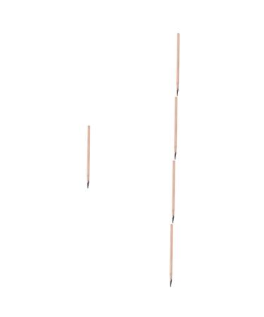 Outanaya 5pcs Pencil Brow Pen Portable Brow Pencil Eye Brow Pencil Coffee Wooden