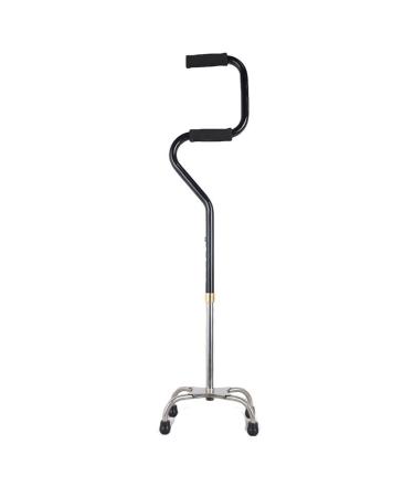 Crutches for The Elderly Elderly Products Bow Handle Aluminium Alloy Crutches Elderly quadrangular Foot Telescopic Stick Smooth Sailing