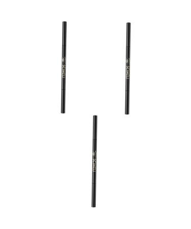 Balacoo 3pcs 2 1 Eyebrow Makeup Tools Eyebrow Pencil Black Makeup Eyebrow Brush Double-headed Eyebrow Pencil 1 count (Pack of 1) Dark Brownx3pcs