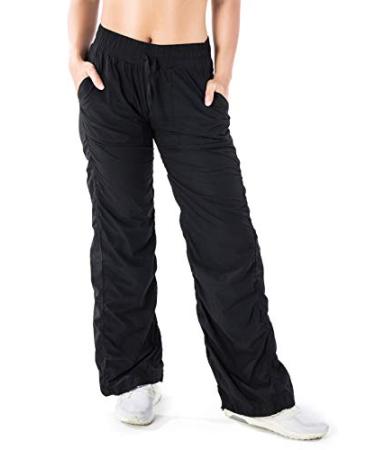 Yogipace Women's 28"/30"/31"/32"/34" Lightweight Wrinkle Resistant Travel Pants Medium/28" Inseam Petite Black