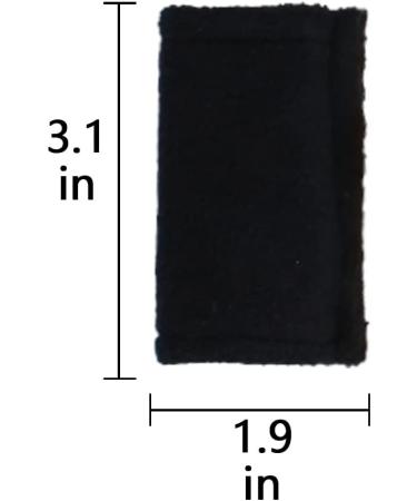 4pcs Pool Cue Cleaner & Burnisher Set - Black Grey Fabric Towel for Shaft Polishing - Buy Online on GoSupps.com