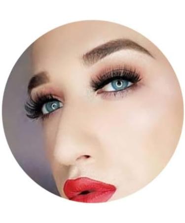 Buy GlamLens Ocean Blue Contact Lenses - Monthly Colored Silicone Hydrogel 0.0 Diopters Includes Lens Case - Strong Natural Coverage for Stunning Blue Eyes - Buy Online on GoSupps.com