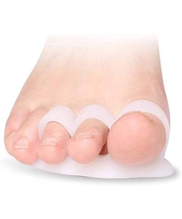 ENPAP 5 Pairs Hammer Toe Straightener and Corrector Soft Gel Crests splints Reduce Foot Pain Prevent Overlap Flexible Care Treatment for Men & Women