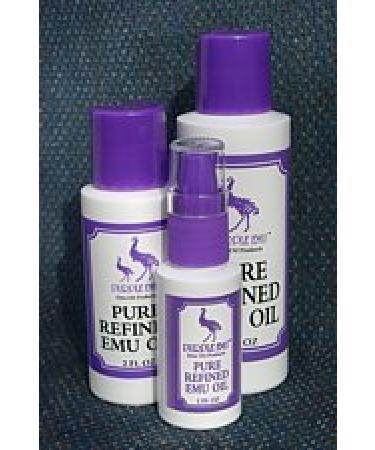 Generic Purple Emu AEA Certified Fully Refined Emu Oil 4oz. Bottle Good for a Wide Array of Applications Off White