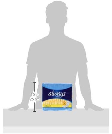 Always Maxi Feminine Pads Size 1 Regular Absorbency 48 Count Pack - Unscented - Buy Online on GoSupps.com