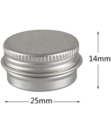 Zeoabsy 10-Pack 5ml Round Silver Aluminum Tins with Screw Lid - Perfect for Cosmetics Candles Ointments | Includes 5 Spatulas & 1 Label - Buy Online on GoSupps.com