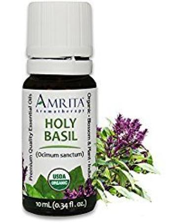 Organic Holy Basil (Tulsi) Essential Oil 100% Pure and Undiluted Ocimum Sanctum Premium Quality Aromatherapy Oil Tested and Verified Size: 60mL (2 Fl. Oz.) Basil 2 Fl Oz (Pack of 1)