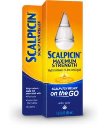 Scalpicin Max Strength Scalp Itch Treatment 1.5 Fl Oz (Pack of 4)