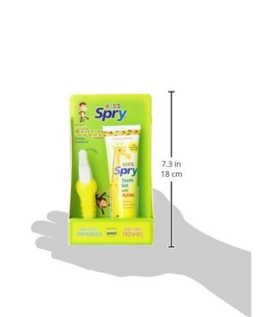 Xlear Baby Banana Brush & Gel Kit | Training Toothbrush for Babies - Buy Online on GoSupps.com