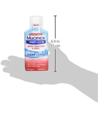 Mucinex Fast-Max Clear & Cool Severe Congestion & Cough Liquid 6oz - Fast-Acting Relief - Buy Online on GoSupps.com
