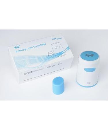 Suga Sense attachment and separation aid for transmitter and sensor of the blood glucose measuring system