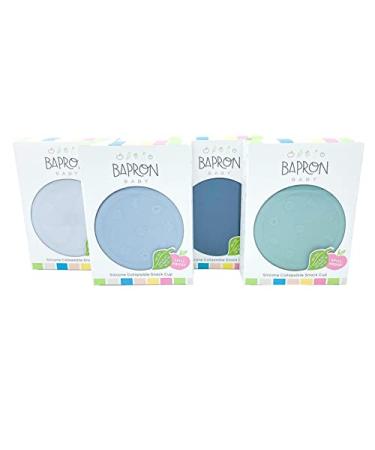 BapronBaby Silicone Collapsible Snack Cup (Sage) - BPA, Phthalate, Latex Free - Dishwasher Safe - 6 Months - Buy Online on GoSupps.com