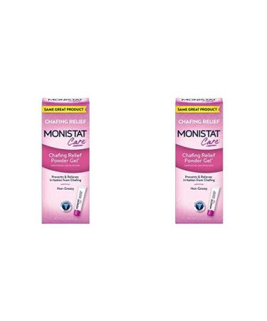 MONISTAT Chafing Relief Powder Gel 1.5 oz (Pack of 2) 1.5 Ounce (Pack of 2)