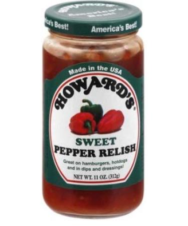 Spice up Your Meals with Howard's Hot Pepper and Sweet Pepper Relish 11oz (Pack of 2) + Spice of Life Spreader - Buy Online on GoSupps.com