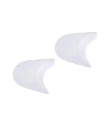 Healifty 3pcs Pair Pointed Heels for Women Pointed Toe Heels Silicone Gel Silicone Toe Caps for Women Ballet Topper High Heels for Women Gel Toe Protector Protective Case Boots Toe Cover White Medium
