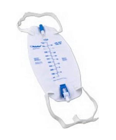 ZRLB500HEA - Cardinal Health Premium Flocked Back Leg Bag with Flip Valve 500 mL