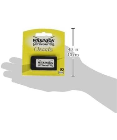 Wilkinson Sword Classic Razor Blades for Men - 10 Pcs | Premium Shaving Blades for a Smooth Shave - Buy Online on GoSupps.com