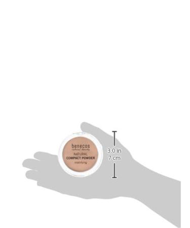 Benecos Natural Cosmetics Compact Powder - Vegan Mattifying Pressed Powder (Fair 9g) | Buy Internationally - Buy Online on GoSupps.com