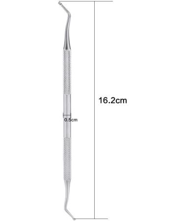 Ingrown Toe Nail Correction Tool - Stainless Steel Double Ended Pedicure Foot Nail Care Lifter File - Buy Online on GoSupps.com