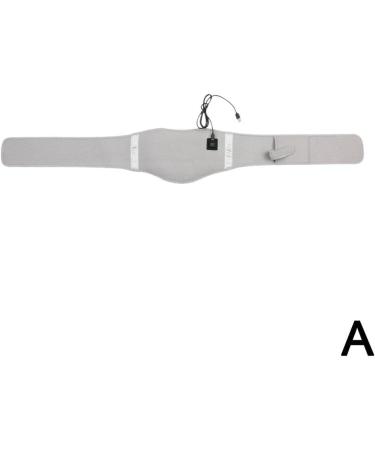 Electrical USB Heating Warmer - Hot Waist & Lumbar Spine Support Belt | Pain Relief Massage Cushion - 1PC Gray - Buy Online on GoSupps.com