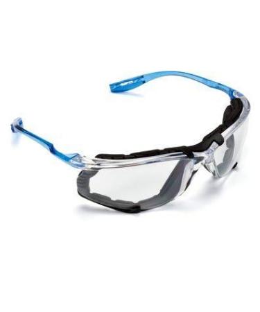 3M Safety Glasses, Virtua CCS Protective Eyewear 11872, Removable Foam Gasket, Clear Anti-Fog Lenses, Corded Ear Plug Control System (2 Pack)