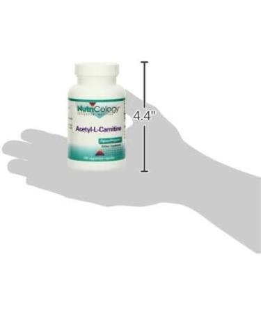 Nutricology Acetyl-L-Carnitine 500mg - Metabolism & Energy Support Supplement Vegetarian Capsules 100 Count - Free Form Amino Acid - Buy Online on GoSupps.com