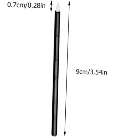 Beavorty 200 PCS Disposable Eyeliner white Mascara Brush Wands Eyeliner Brush Head miniature gel 9x0.7cmx2pcs Blackx2pcs - Buy Online on GoSupps.com