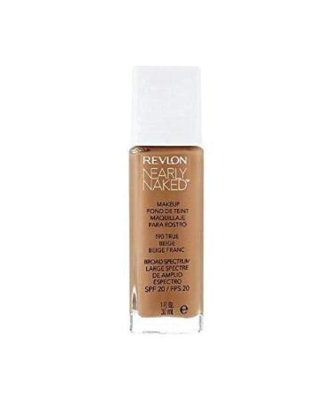 Revlon Nearly Naked Makeup SPF 20 True Beige Foundation 1 Ounce - Buy Online on GoSupps.com