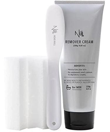 Japanese Quality NULL Hair Removal Cream for Men. Large 8.81 oz. Works great approx. 5 mins on pubic hair body arms legs and male chests Painless Aloe Vera Depilatory cream for men