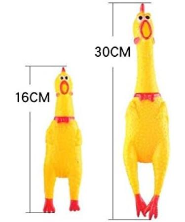 Proleo 4-Pack Yellow Rubber Squeaking Chicken Toys Durable Novelty Decompression Gadgets for All Ages - Buy Online on GoSupps.com