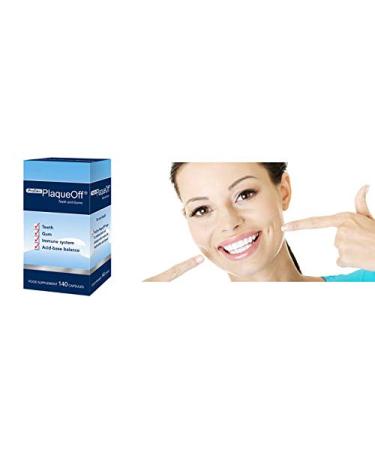 ProDen PlaqueOff Capsules - 140 Tablets for Teeth & Gums | Fight Bad Breath Plaque & Tartar - International Shipping Available - Buy Online on GoSupps.com