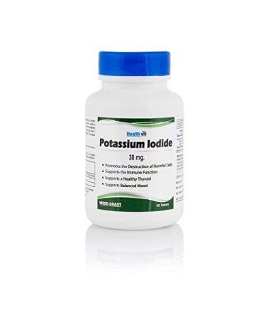 Admart Healthvit Potassium Iodide 30 mg - 60 Tablets