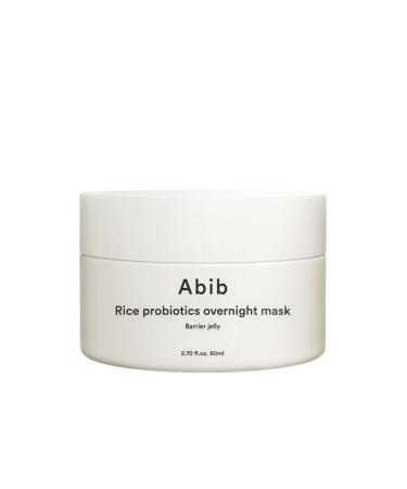 Abib Rice Probiotics Overnight Mask Barrier Jelly 2.71 fl oz I Intensive Hydrating Nourishing for Skin Barrier  Bouncy Skin Texture  Less Stress - Buy Online on GoSupps.com