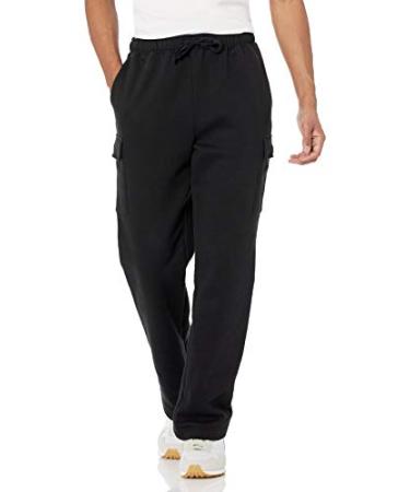 Amazon Essentials Men's Cargo Fleece Sweatpant Medium Black