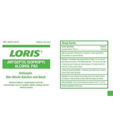 Loris Antiseptic 70% Isopropyl Alcohol (2 Pack | 400 Pads) - Buy Online on GoSupps.com